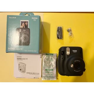 フジフイルム(富士フイルム)のチェキ　instax mini 11 チャコールグレー(フィルムカメラ)