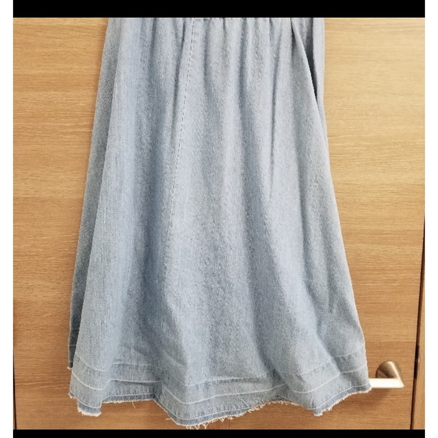 しまむら(シマムラ)のデニムフレアスカート✨フィッシュテール レディースのスカート(ロングスカート)の商品写真