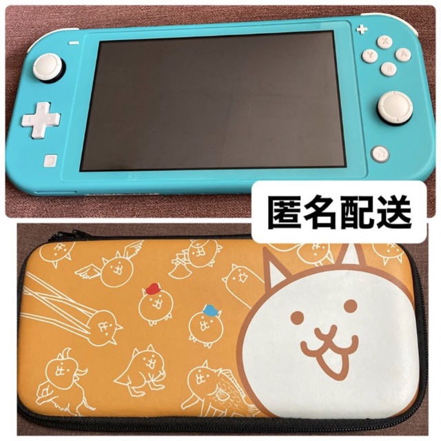 Nintendo Switch Lite ターコイズ にゃんこ大戦争 ポーチ 信頼 8262円