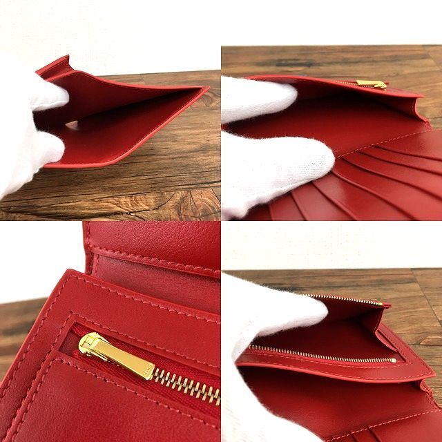 極美品 CELINE ミディアムストラップウォレット 278-