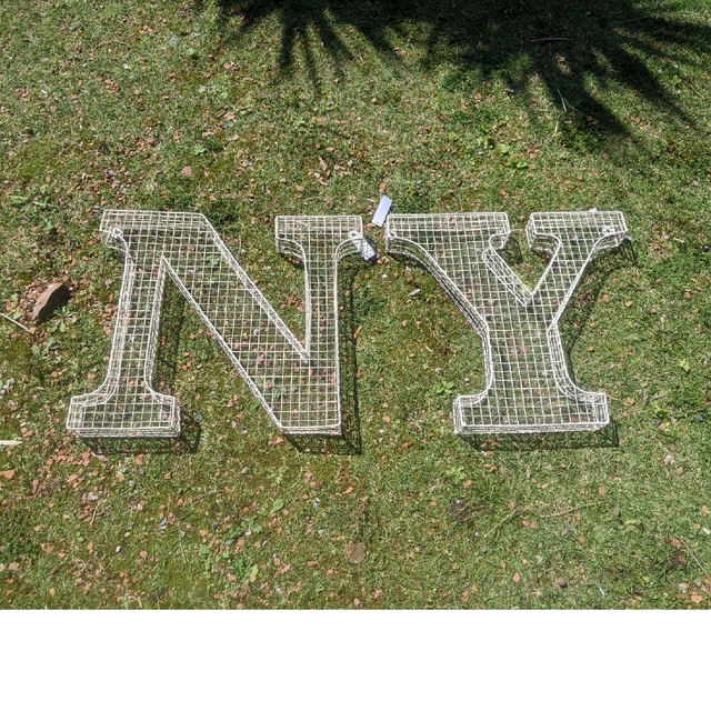 アルファベット看板 NY 壁掛け看板 立体式 大型看板 ニューヨーク