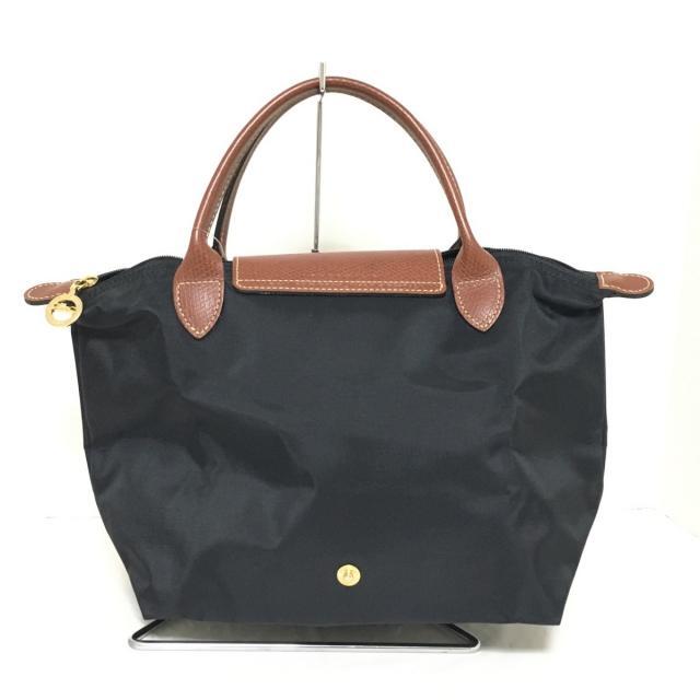 LONGCHAMP(ロンシャン)のロンシャン ハンドバッグ 黒×ブラウン レディースのバッグ(ハンドバッグ)の商品写真