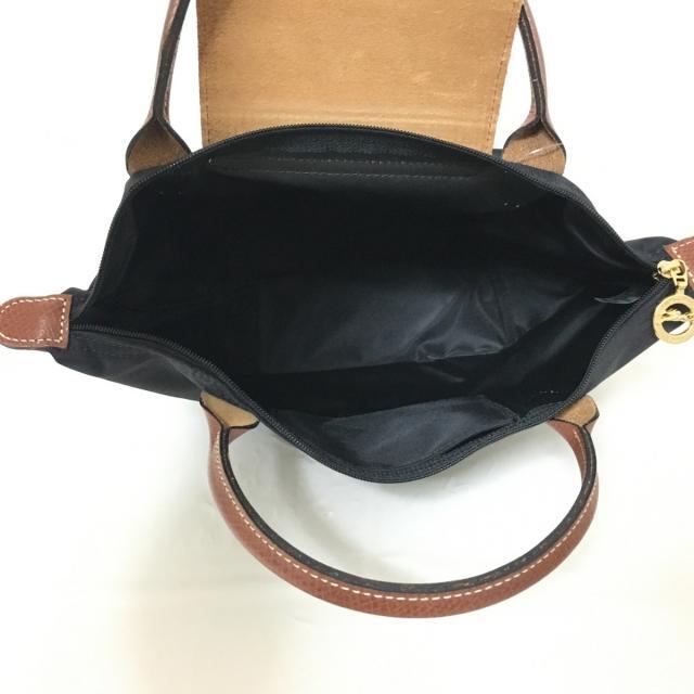 LONGCHAMP(ロンシャン)のロンシャン ハンドバッグ 黒×ブラウン レディースのバッグ(ハンドバッグ)の商品写真