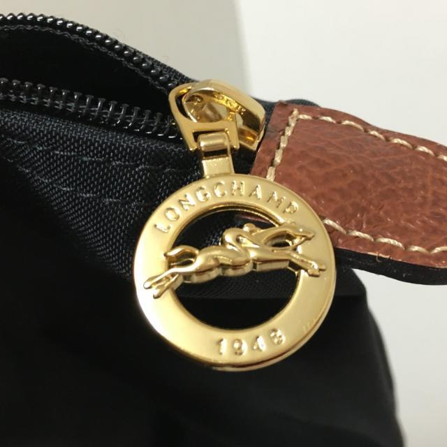 LONGCHAMP(ロンシャン)のロンシャン ハンドバッグ 黒×ブラウン レディースのバッグ(ハンドバッグ)の商品写真