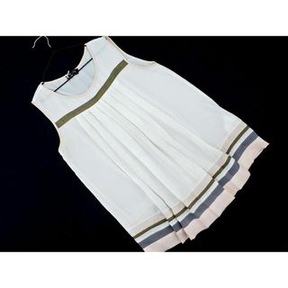 シネカノン(Sinequanone)のSINEQUANONE シネカノン ノースリーブ タック ブラウス シャツ sizeS/白 ■◆ レディース(シャツ/ブラウス(半袖/袖なし))