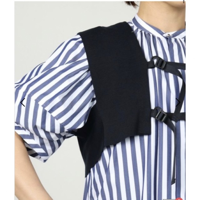 新品タグ付 HYKE SWEATER VEST ニットベスト ブラック 品質のいい