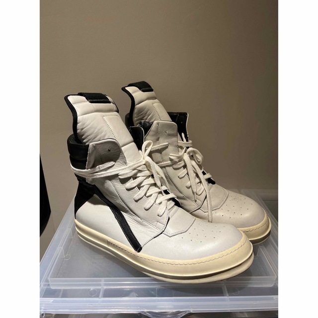 最先端 Rick milk×black Geobasketジオバスケット Owens Rick - Owens