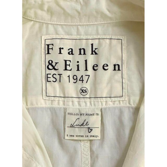 Frank&Eileen(フランクアンドアイリーン)の美品　フランクアンドアイリーン　長袖シャツ　LUKE レモンイエロー　XS レディースのトップス(シャツ/ブラウス(長袖/七分))の商品写真