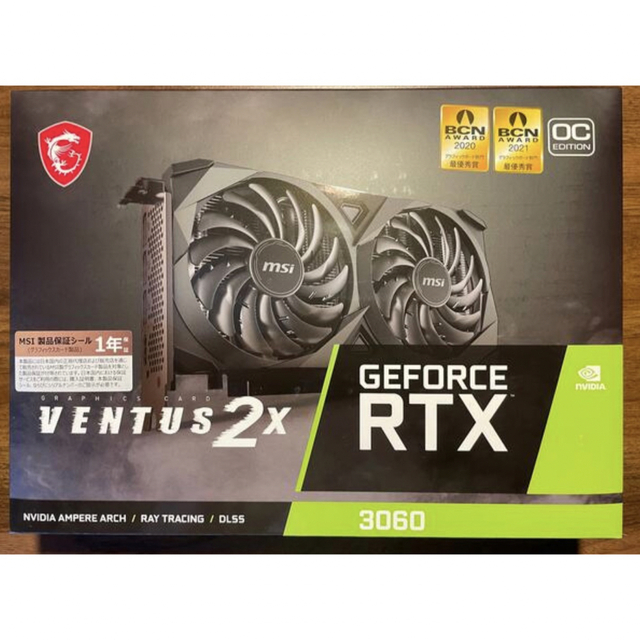 新品未開封◆MSI GeForce RTX 3060 12G グラフィックボード