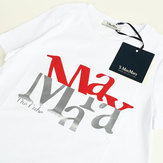 'S Max Mara(エスマックスマーラ)のS Max Mara エスマックスマーラ GILBERT ホワイト半袖Tシャツ イタリア正規品 新品 2399710331 ホワイト レディースのトップス(Tシャツ(半袖/袖なし))の商品写真