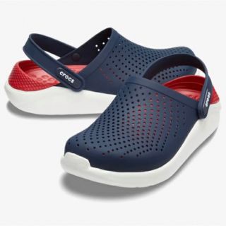 クロックス(crocs)の新品 22㎝ クロックス ライトライド クロッグ ネイビー(サンダル)