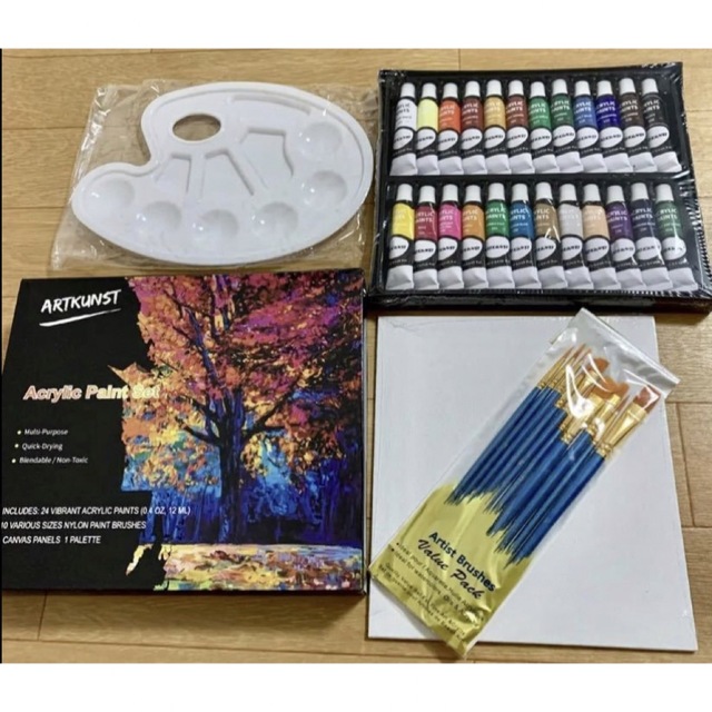 アクリル 絵の具 絵具 水彩 絵の具セット 顔料 エンタメ/ホビーのアート用品(絵の具/ポスターカラー)の商品写真