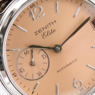 【美品】ゼニス ZENITH エリート デイト 02.0040.670 自動巻