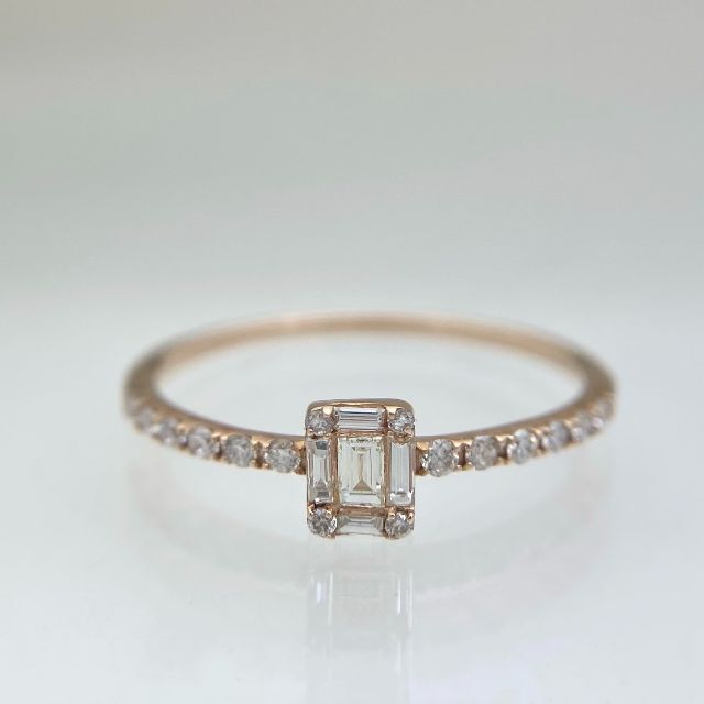 絶大な人気を誇る ダイヤモンド リング 0.20ct K18PG - coroi.mu