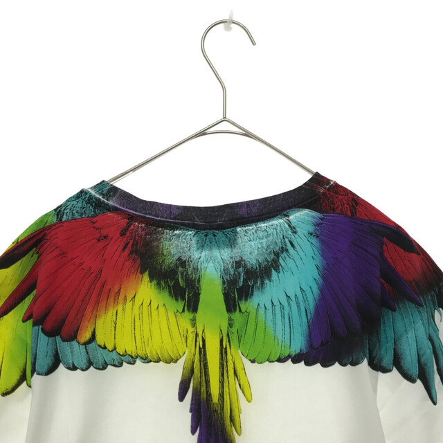 MARCELO BURLON(マルセロブロン)のMARCELO BURLON マルセロバーロン WINGS T-SHIRT ウイングレインボープリント半袖tシャツ ホワイト メンズのトップス(Tシャツ/カットソー(半袖/袖なし))の商品写真