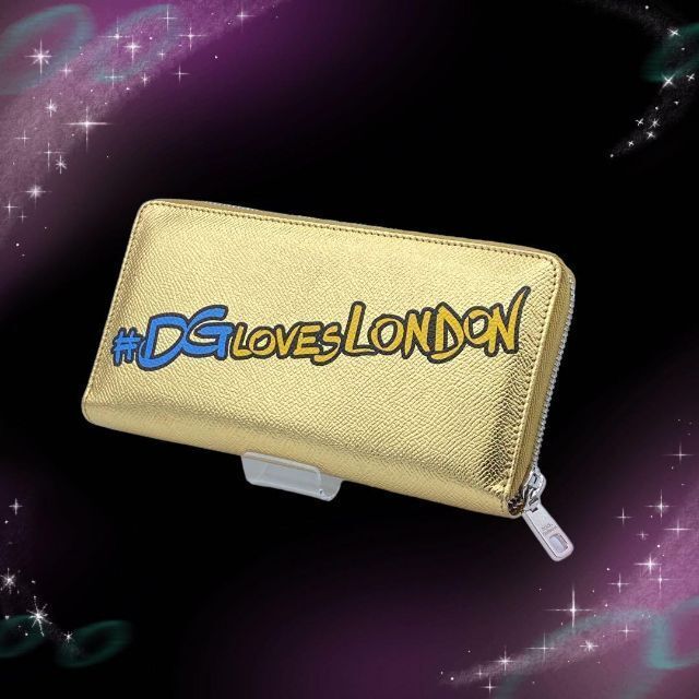 希少 超美品》 ドルチェアンドガッバーナ レザー 長財布 ゴールド 在庫