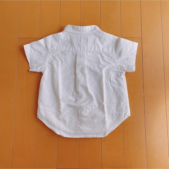 Ralph Lauren(ラルフローレン)のラルフローレン　ボタンダウンシャツ　80cm 男の子　半袖　オックスフォード キッズ/ベビー/マタニティのベビー服(~85cm)(シャツ/カットソー)の商品写真