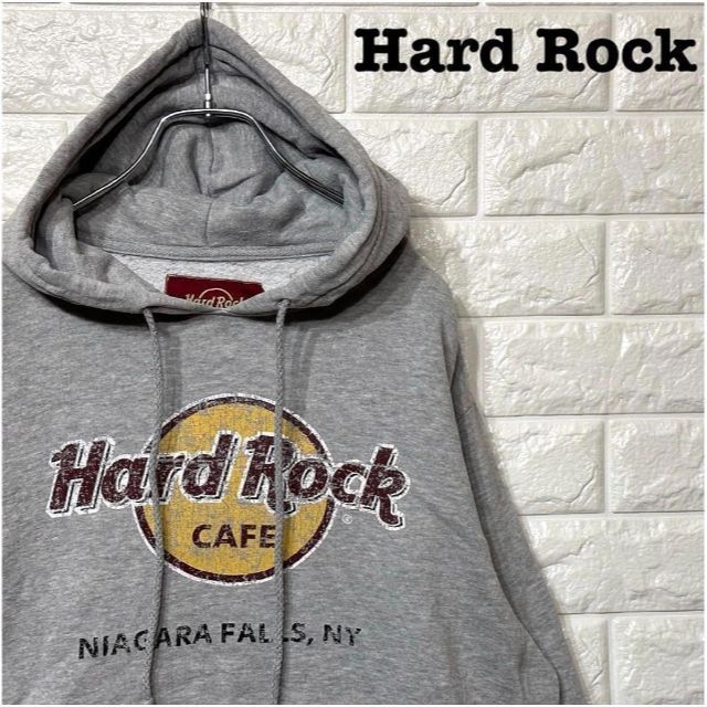 デカロゴ★ハードロックカフェ Hard Rock CAFE プルオーバーパーカー