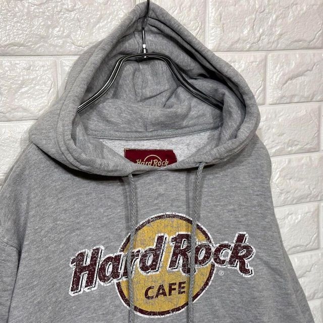 Hard Rock CAFE(ハードロックカフェ)のデカロゴ★ハードロックカフェ Hard Rock CAFE プルオーバーパーカー メンズのトップス(パーカー)の商品写真