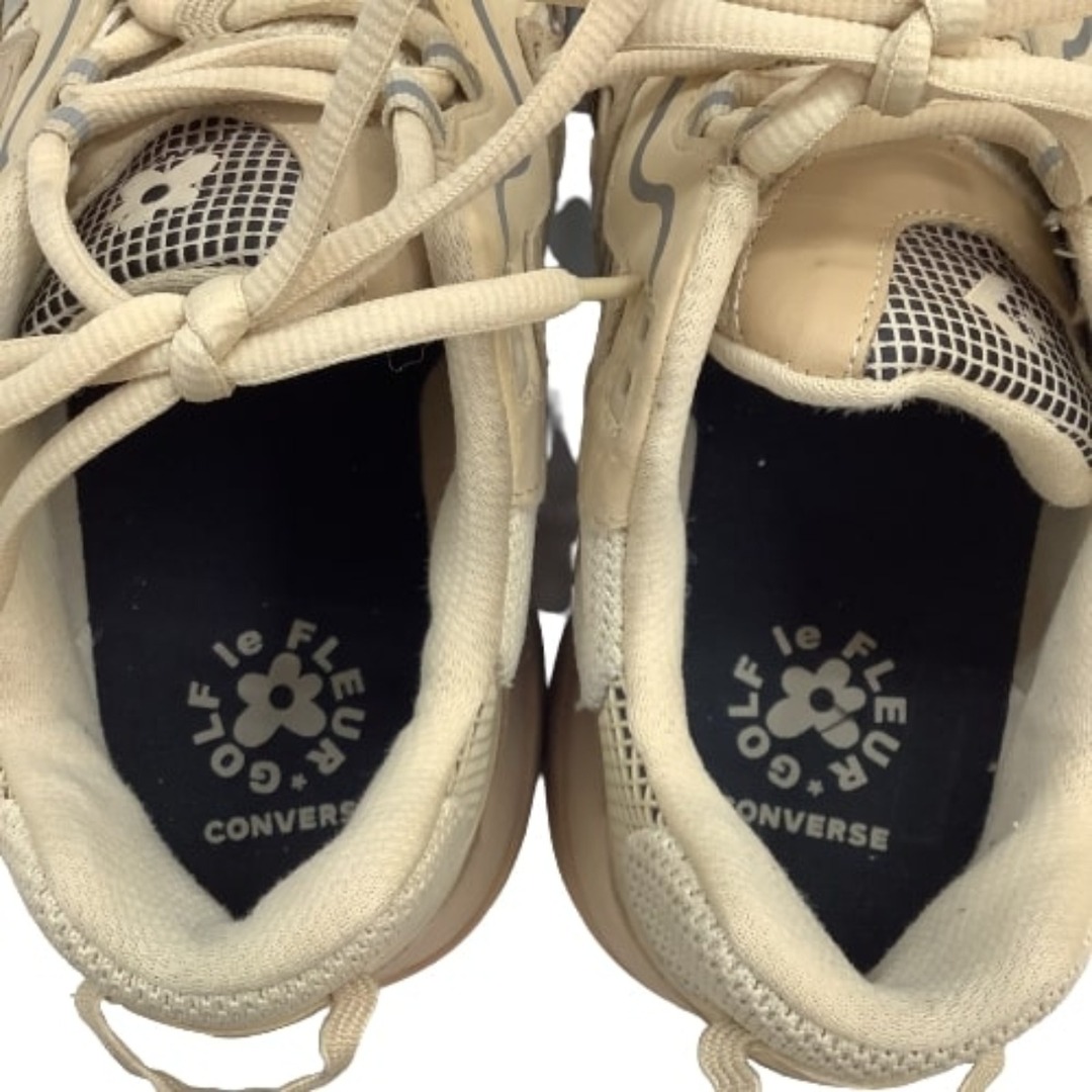 ♪♪CONVERSE GOLF le FLEUR コンバース×ゴルフ・ラ・フルール メンズ スニーカー SIZE 27.5cm ベージュ メンズの靴/シューズ(スニーカー)の商品写真