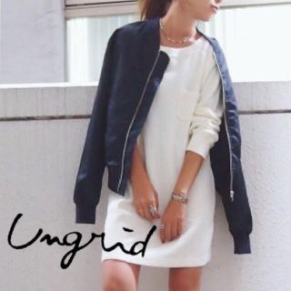 アングリッド(Ungrid)の【早い者勝ち❤︎お値下げ中】アングリッド ワッフルロングスリーブOP(ミニワンピース)