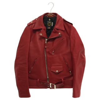 ショット(schott)のSCHOTT ショット 613UST VINTAGE ONESTAR TALLモデル ワンスター ダブルライダースジャケット レザー 牛革 ステアハイド レッド 7164(ライダースジャケット)