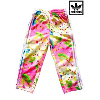 アディダス(adidas)のアディダス キッズ ファーム コラボ 和柄 花柄 ジャージ パンツ レギンス(パンツ/スパッツ)