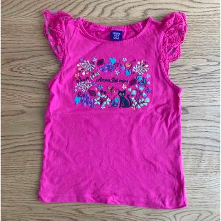 アナスイミニ(ANNA SUI mini)のアナスイミニ　半袖Tシャツ110〜120size 女の子刺繍入り(Tシャツ/カットソー)