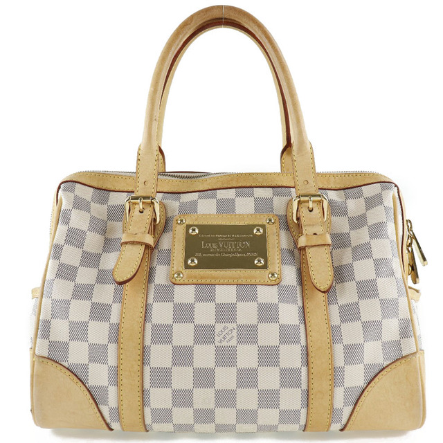 【LOUIS VUITTON】ルイ・ヴィトン バークレー ミニボストン N52001 ダミエアズールキャンバス 白 DU4067 レディース ハンドバッグ