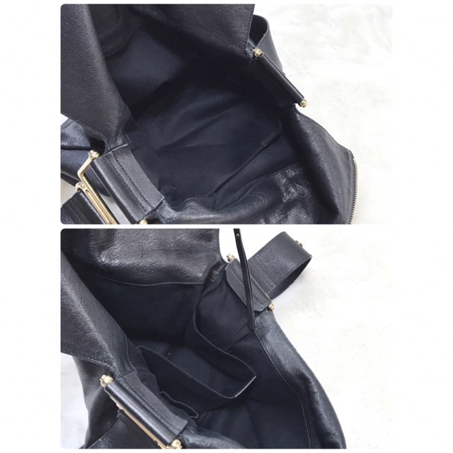 美品 Chloe クロエ ショルダーバッグ ヴァネッサ ブラック 変形型