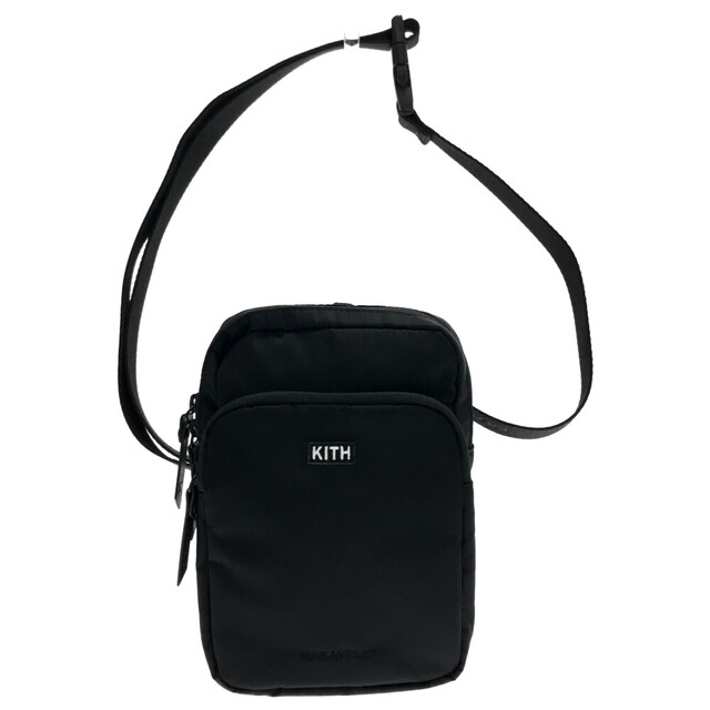 KITH キス ×MAKAVELIC  BOX LOGO CLIP BAG マキャベリック スモールボックスロゴ クリップ ショルダーバッグ ポーチ ブラック