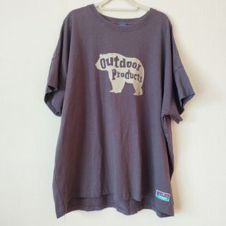 アウトドアプロダクツ(OUTDOOR PRODUCTS)のアウトドア　OUTDOOR モカ　ブラウン　オーバーサイズ Ｔシャツ(Tシャツ(半袖/袖なし))