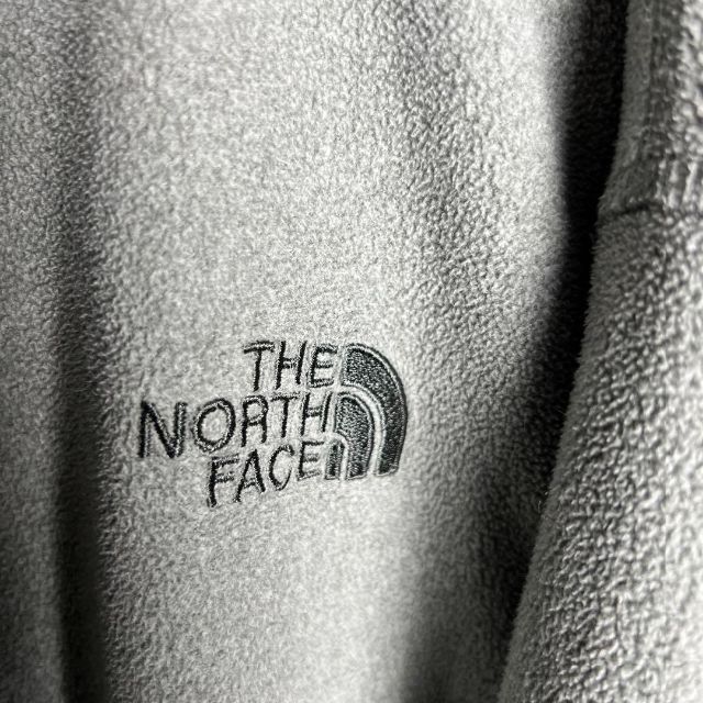 【US】THE NORTH FACE フリース ハーフジップ グレー メンズ 2