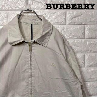 バーバリー(BURBERRY)の襟裏チェック柄 ★バーバリーBURBERRYスイングトップ 綿100% 刺繍ロゴ(ブルゾン)