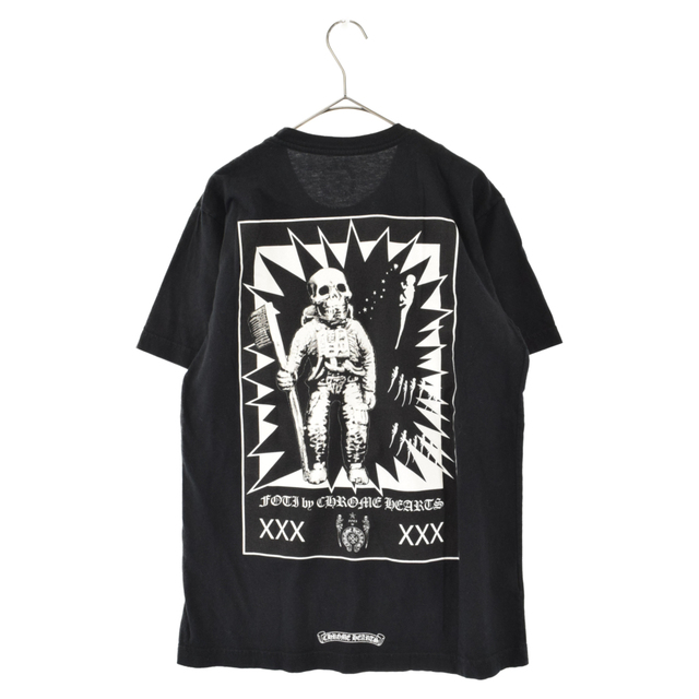 CHROME HEARTS クロムハーツ FOTI フォティプリントポケット半袖Tシャツ カットソー ブラック M43センチ袖丈