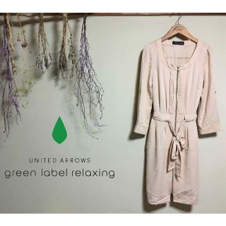 ユナイテッドアローズグリーンレーベルリラクシング(UNITED ARROWS green label relaxing)のグリーンレーベルリラクシング　ワンピース　レーヨン素材(ひざ丈ワンピース)