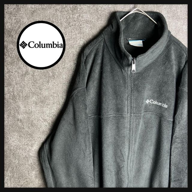 【US】Columbia コロンビア フリースジャケット XL メンズ 黒