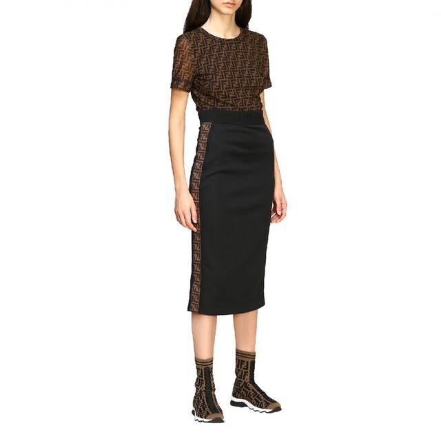 FENDI - FENDI 20SS FFラインジャージーロングスカート
