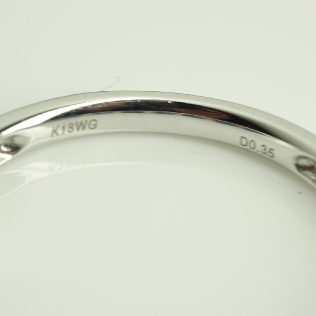 ブルーダイヤモンド ハーフエタニティリング K18WG D0.35ct