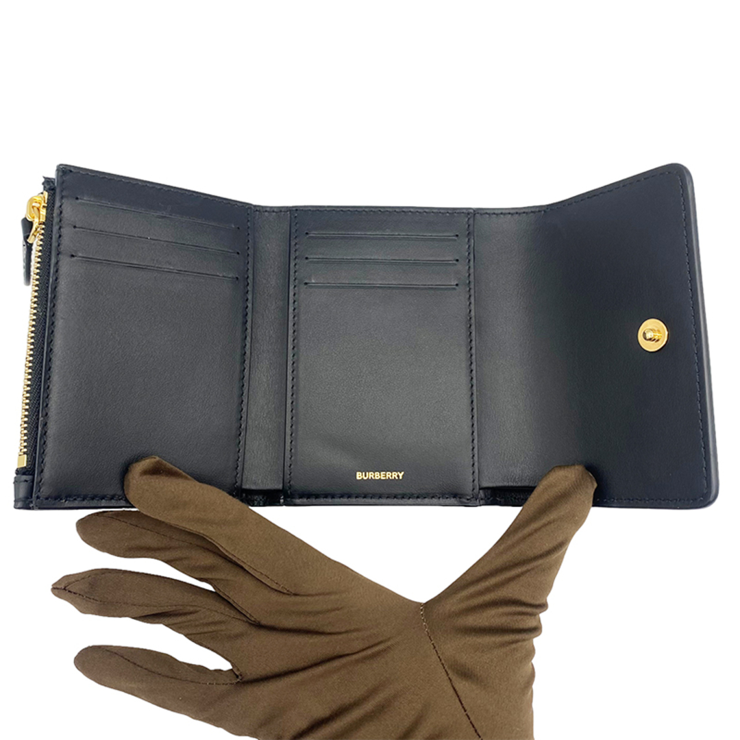 バーバリー BURBERRY スモール フォールディングウォレット 三【中古