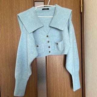 ダブルクローゼット(w closet)のw closet セーラー襟カーディガン(カーディガン)