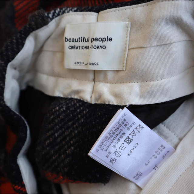 beautiful people - ウールチェックパンツの通販 by CZR's Shop 