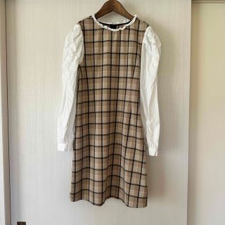 ザラキッズ(ZARA KIDS)のZARA チェックワンピース 美品 152cm(ワンピース)