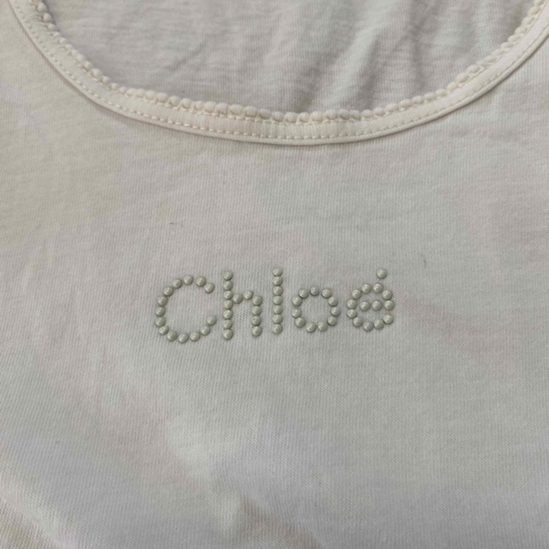 Chloe(クロエ)のクロエ　ノースリーブ　タンクトップ　トップス　スカート　パンツ　インナーにも キッズ/ベビー/マタニティのキッズ服女の子用(90cm~)(Tシャツ/カットソー)の商品写真