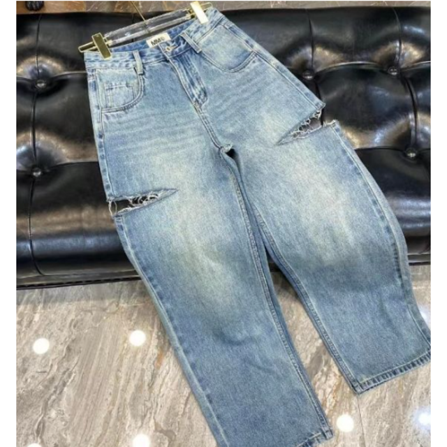 Maison Margiela デニム スラッシュディテール カットオフ | www