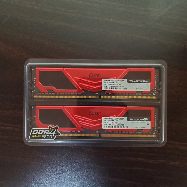 teamgroup ddr4 3200 16GBx2枚