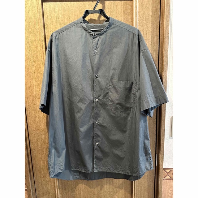 Graphpaper Oversized Band Collar Shirt 上品 49.0%割引 www.gold-and