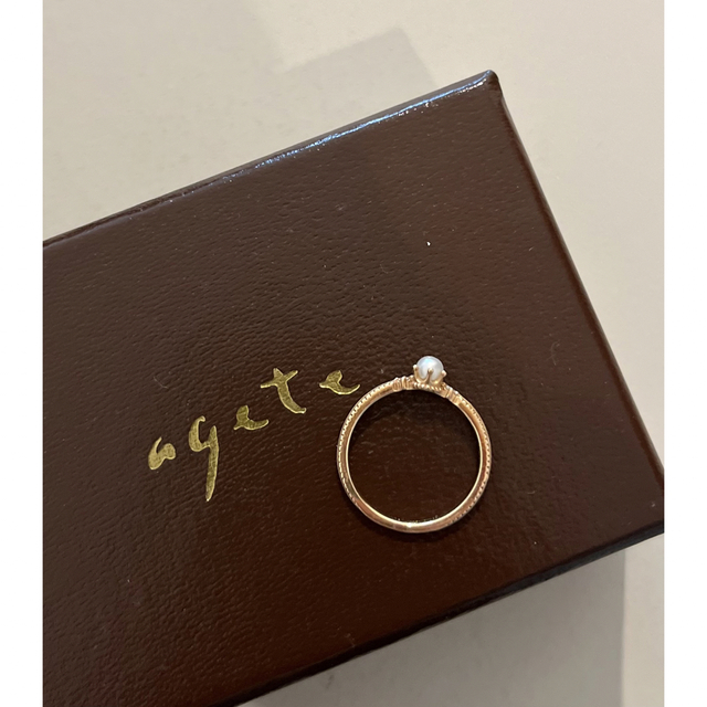 agete(アガット)のagete ダイヤモンドパールリング レディースのアクセサリー(リング(指輪))の商品写真