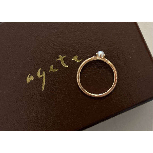 agete(アガット)のagete ダイヤモンドパールリング レディースのアクセサリー(リング(指輪))の商品写真