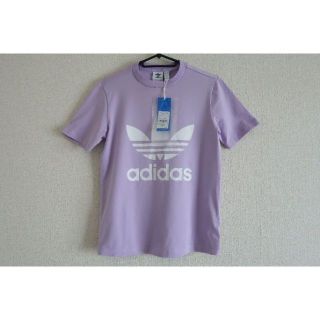 アディダス(adidas)の新品 adidas アディダス レディース Tシャツ パープル Mサイズ(Tシャツ(半袖/袖なし))